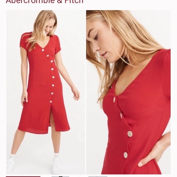asymmetrical button front dress